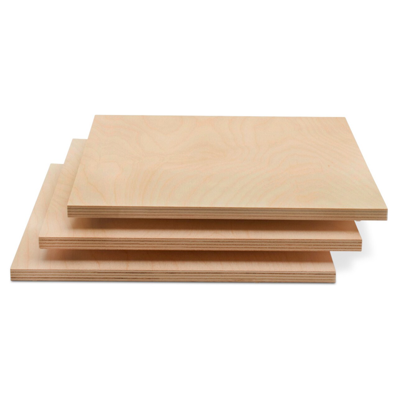 Baltic Birch Plywood, 12 x 12 Inch, B/BB Grade Sheets, 1/2, 1/4 or 1/8 Inch Thick| Woodpeckers